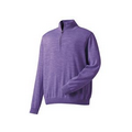 Men's FootJoy Heather Lavender Merino Half Zip Sweater